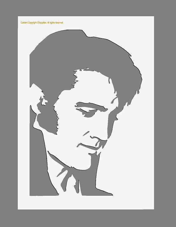 Elvis Mylar Stencil A5/A4/A3 sizes 190 micron