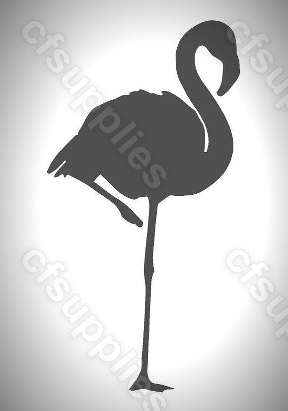 Animal  'FLAMINGO' Mylar Stencil in A3/A4/A5 sizes 190 micron Re-use (