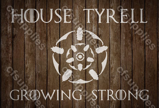 Game of Thrones Mylar Stencil 'House Tyrell'