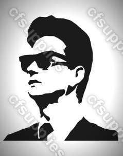 Roy Orbison Mylar Stencil A5/A4/A3 sizes 190 micron