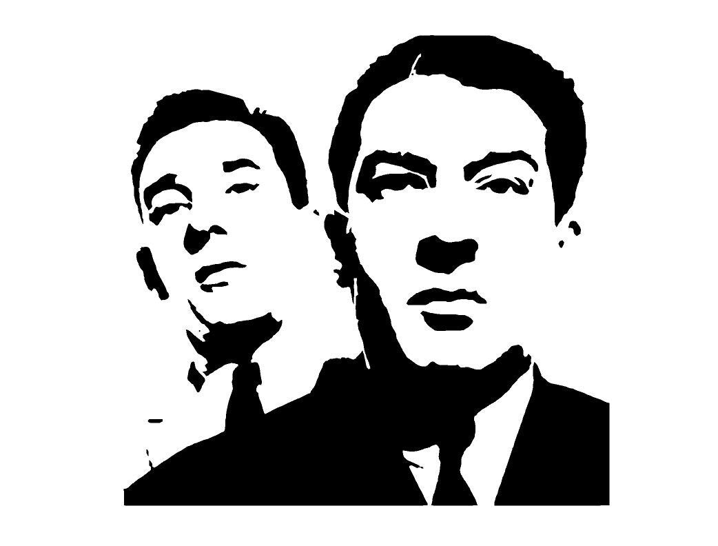 Kray Twins Mylar Stencil A5/A4/A3 sizes 190 micron