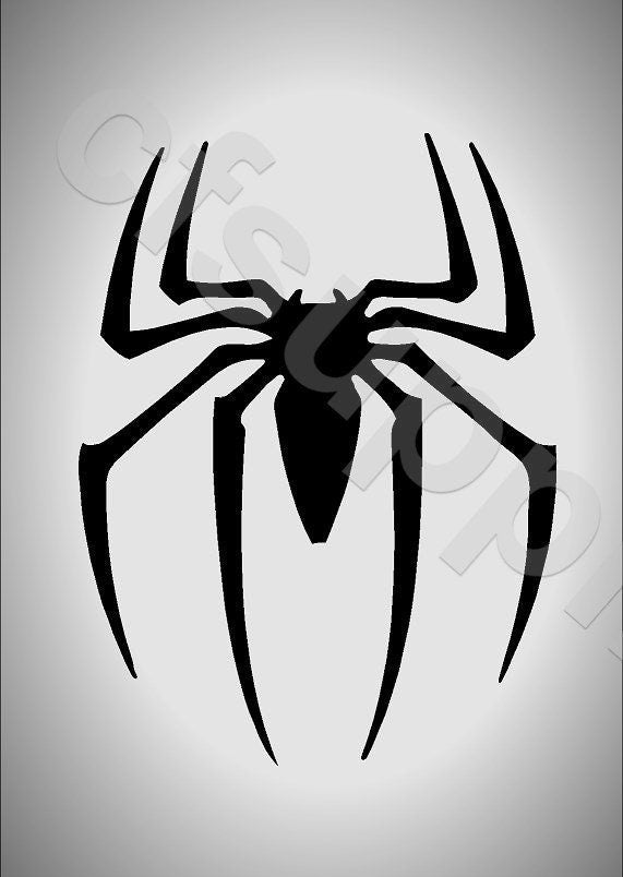 Spiderman logo Marvel Stencil