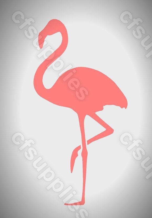 Animal 'FLAMINGO' Reusable Mylar Stencil in A3/A4/A5 sizes 190 micron 