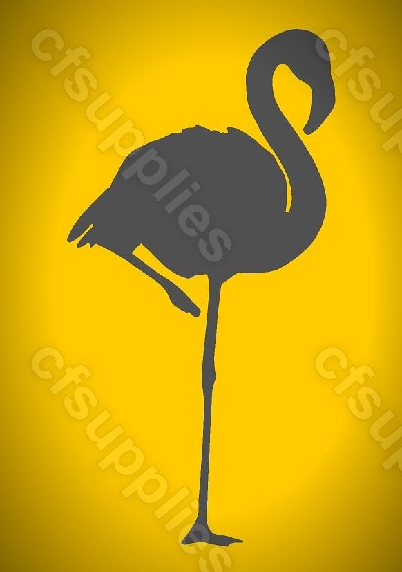 Animal  'FLAMINGO' Mylar Stencil in A3/A4/A5 sizes 190 micron Re-use (