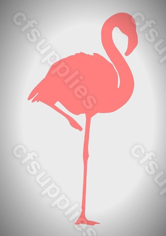 Animal  'FLAMINGO' Mylar Stencil in A3/A4/A5 sizes 190 micron Re-use (