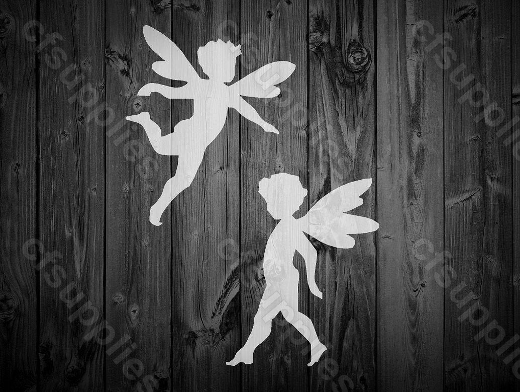 Fairy Stencil | Mylar Stencil for Walls, Fabrics, Furniture, Nurseries