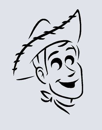 Woody Toy Story Mylar Stencil