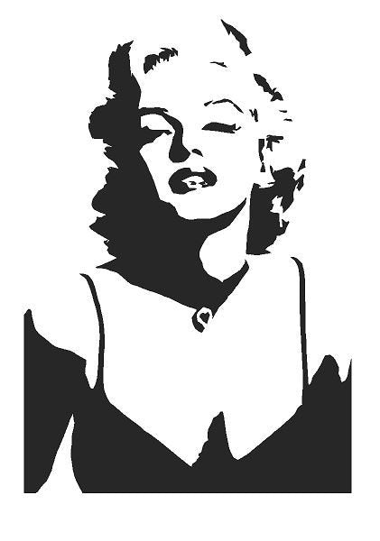 Marylin Monroe Mylar Stencil A5/A4/A3 sizes 190 micron