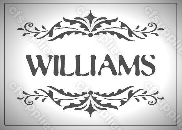 Personalised Custom Text Stencil, Custom Word Stencil, Name Stencil, R