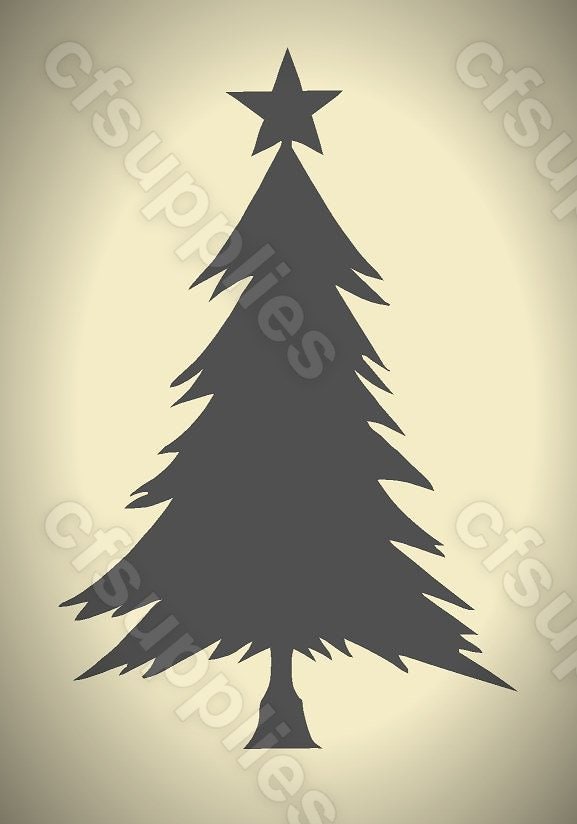 Mylar Stencils | Christmas Tree |  A3/A4/A5 sheet sizes | Thick 190 micron | reuse Painting Airbrush Decor