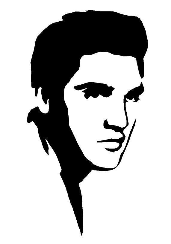 Elvis Presley Stencil silhouette