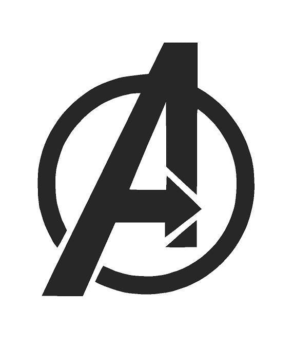 Avengers Logo Marvel Mylar Stencil A5/A4/A3 sizes 190 micron