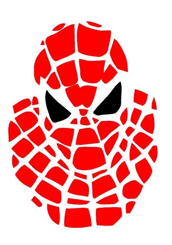 Spiderman Marvel Stencil