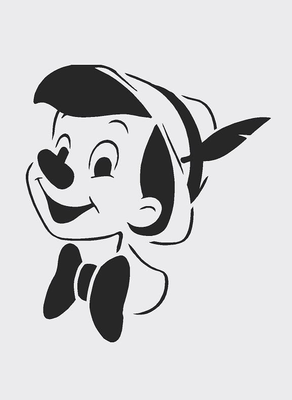 Pinnochio Disney Theme Mylar Stencil A5/A4/A3 sizes 190 micron