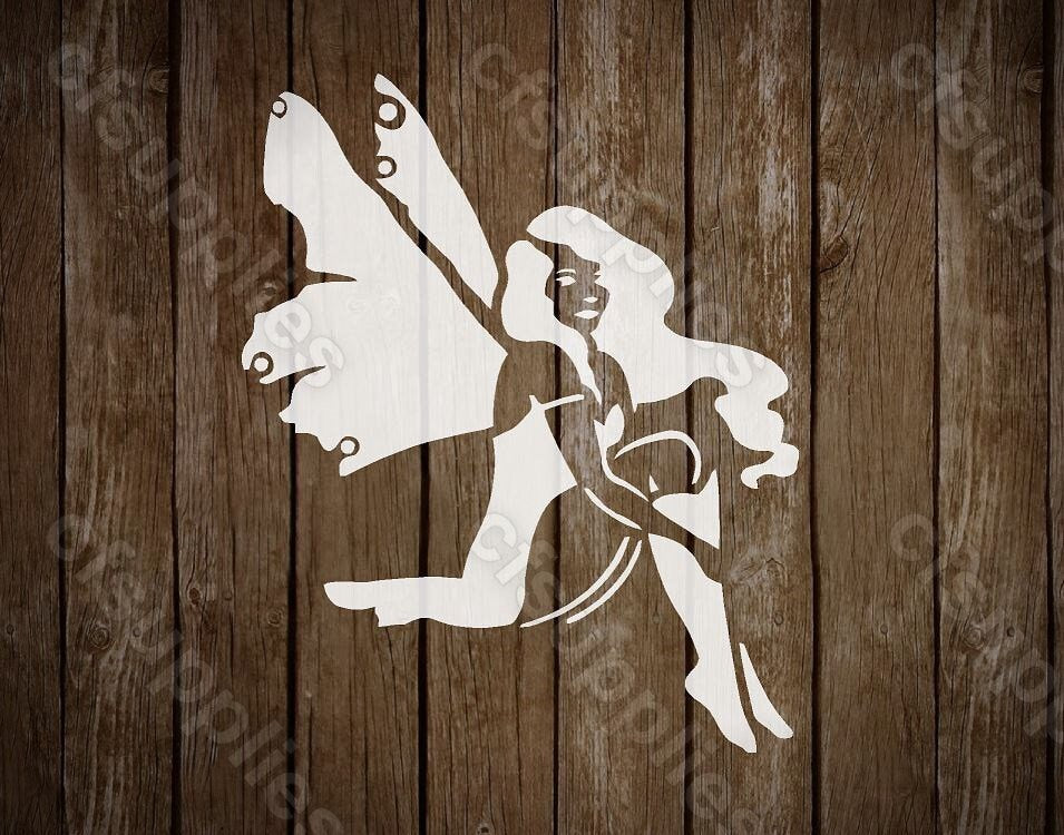 Fairy Stencil | Mylar Stencil for Walls, Fabrics, Furniture, Nurseries