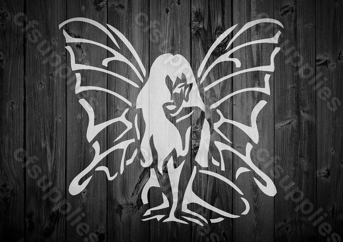 Fairy Stencil | Mylar Stencil for Walls, Fabrics, Furniture, Nurseries