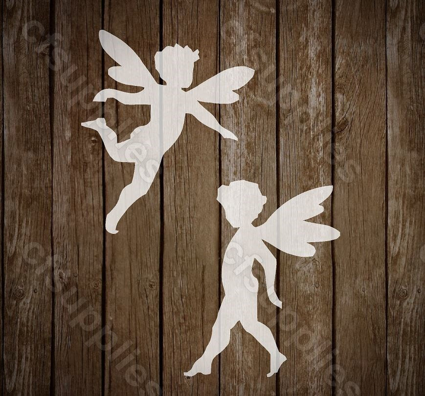 Fairy Stencil | Mylar Stencil for Walls, Fabrics, Furniture, Nurseries