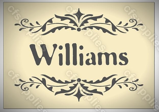 Personalised Custom Text Stencil, Custom Word Stencil, Name Stencil, R