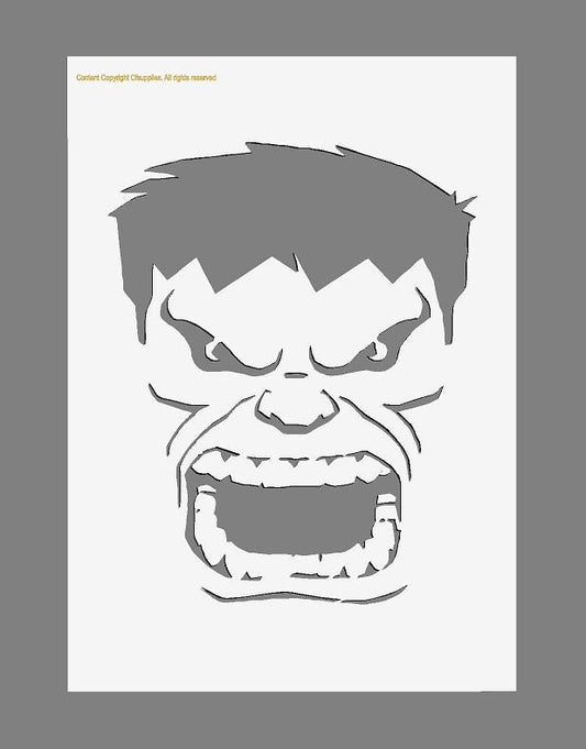 The Hulk Marvel Superhero Stencil (#2)