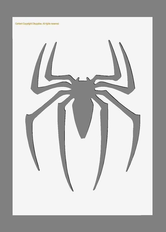 Spiderman logo Marvel Stencil