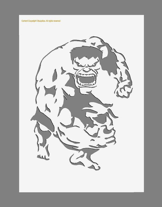 The Hulk Superhero Stencil (#1)