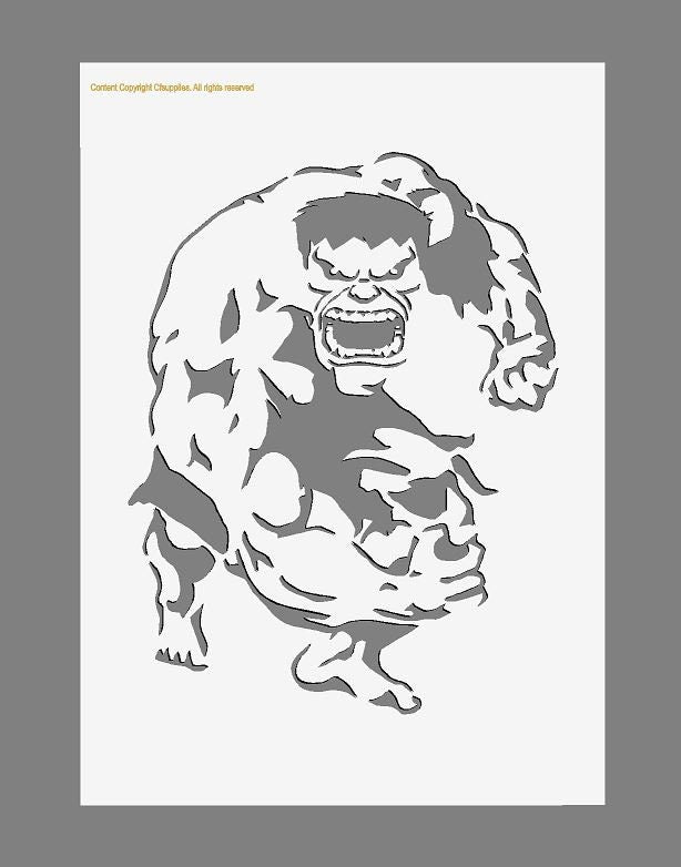 The Hulk Superhero Mylar Stencil A5/A4/A3 sizes 190 micron(#1)