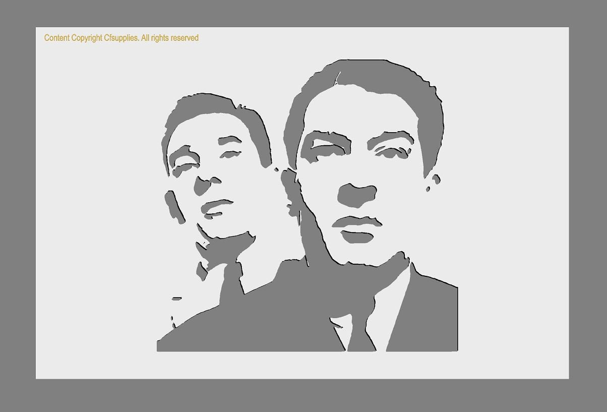 Kray Twins Mylar Stencil A5/A4/A3 sizes 190 micron