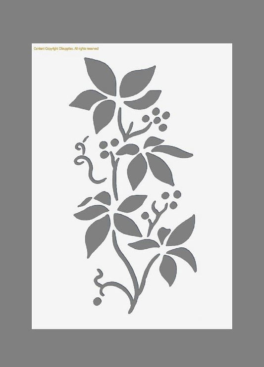 Flower | Vintage French Stencil | Shabby Chic Paint Stencil for Walls,