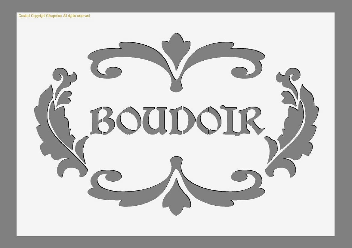 Vintage Stencil | Boudoir A5/A4/A3 stencil sizes 190 micron (8)