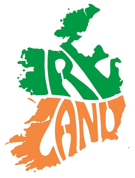 Ireland Map Mylar Stencil A5/A4/A3 sizes 190 micron