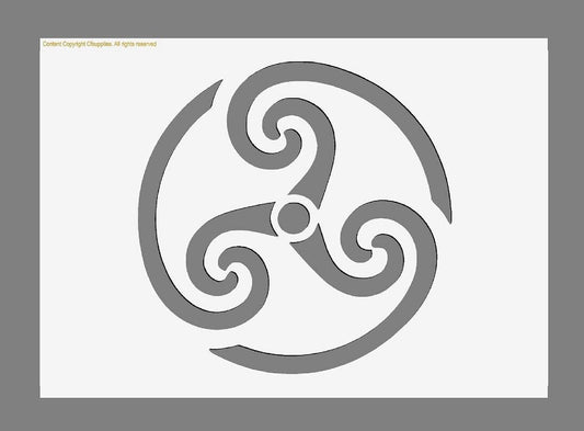 Celtic Spiral Stencil