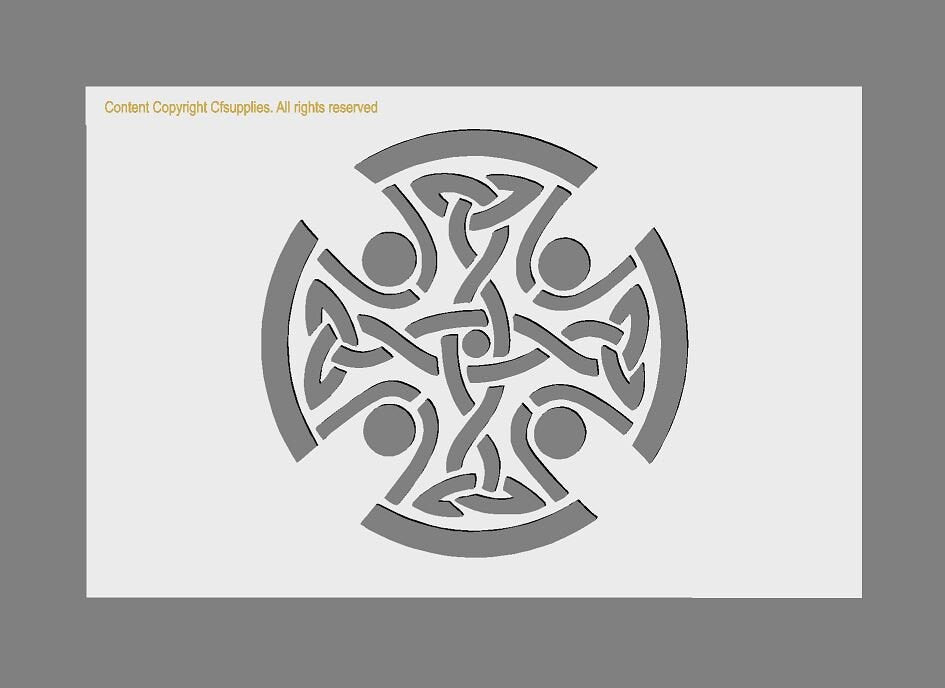 Celtic Design Mylar Stencil A5/A4/A3 190 micron