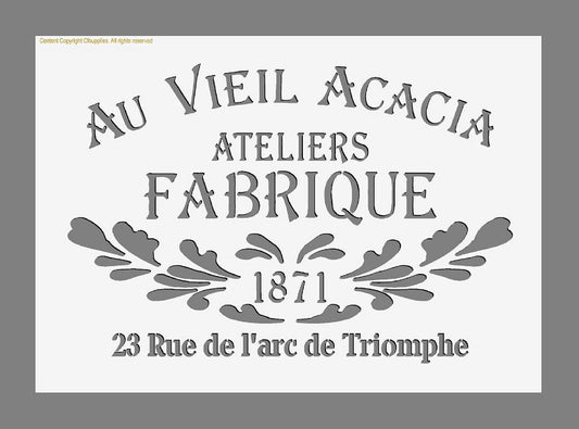 Shabby Chic French Vintage Stencils in A3/A4/A5 sheet sizes (#187) Thicker 190 micron reusable Painting Airbrush Decor