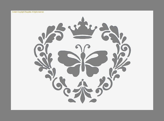 Shabby Chic French Vintage Stencils in A3/A4/A5 sheet sizes (#232) 190 micron Painting Airbrush Decor