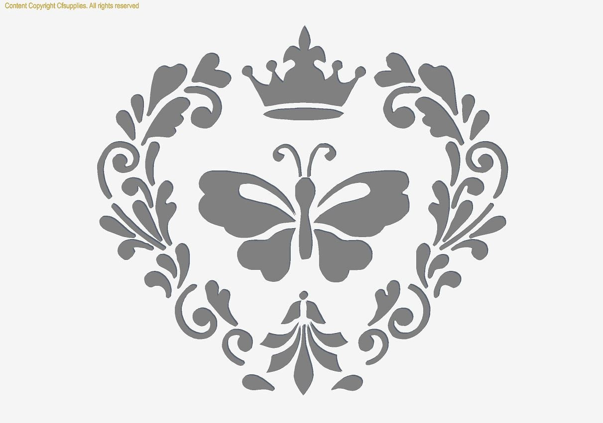 Vintage Stencil | Shabby Chic Paint Stencil   (#232)