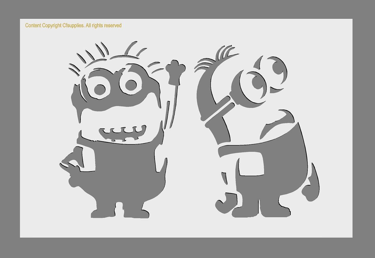 Minions | TV Theme | Mylar Stencil A5/A4/A3 sizes 190 micron