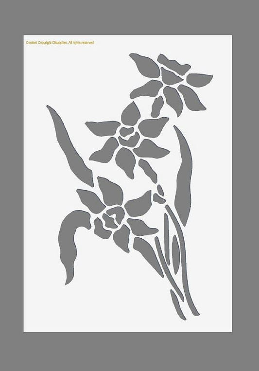 Flower | Vintage French Stencil | Shabby Chic Paint Stencil for Walls,