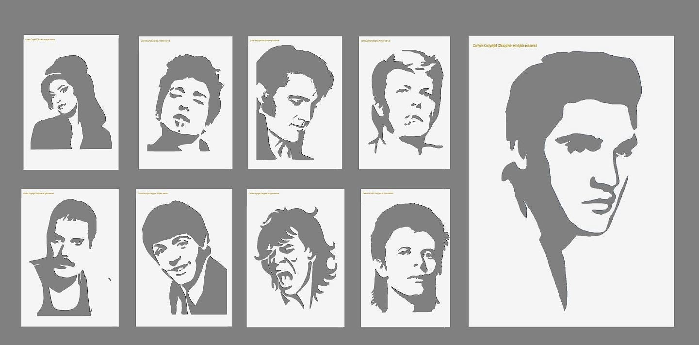 Elvis, Bowie, Amy Winehouse, Freddy Mercury, Jagger, Bob Dylan Music I