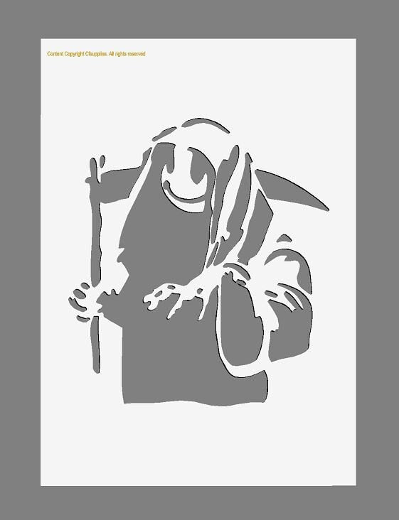 Grim Reaper Banksy Mylar Stencil A5/A4/A3 sizes 190 micron