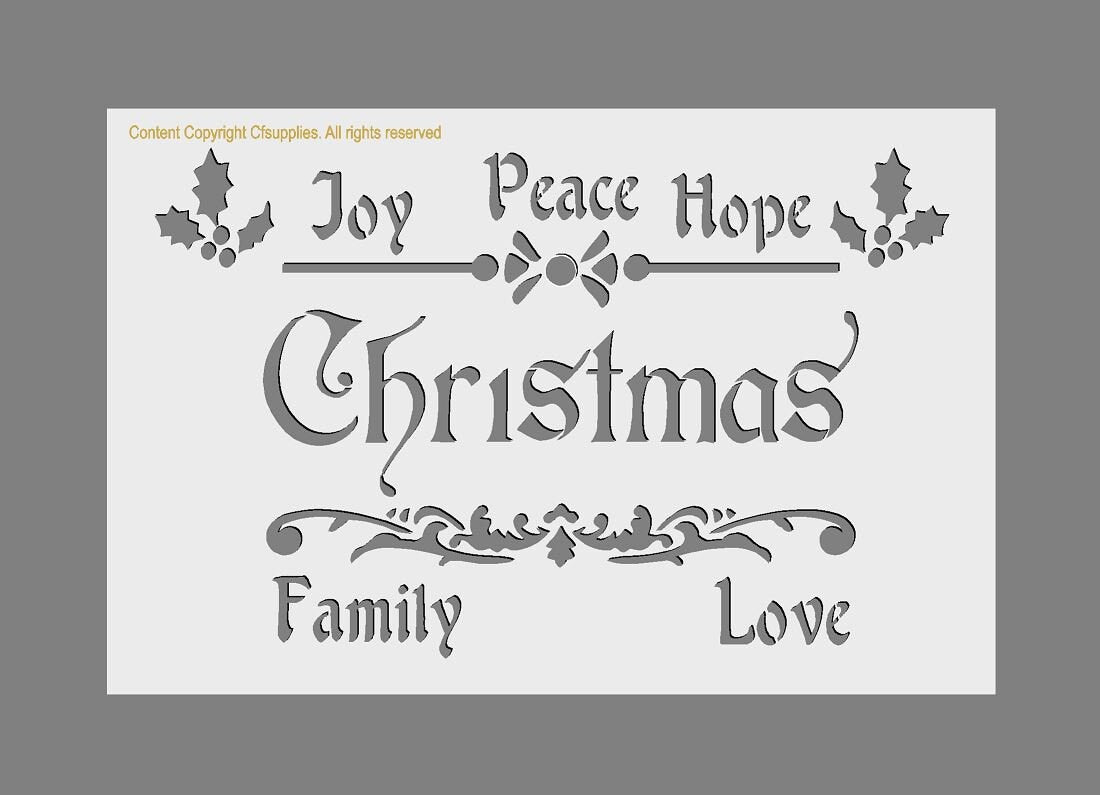 Mylar Stencils | Christmas |  A3/A4/A5 sheet sizes | Thick 190 micron | reusecraft Art Painting Airbrush Decor Painting Airbrush Decor