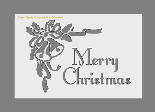 Merry Christmas Mylar Stencil (#6)