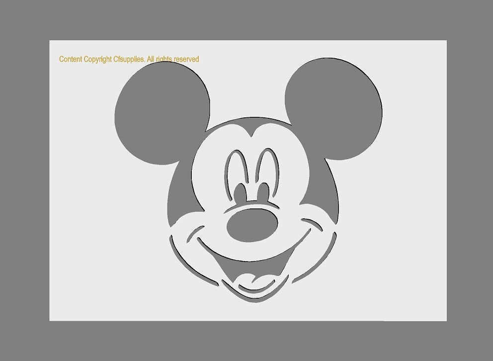 Mickey Mouse Disney Mylar Stencil A5/A4/A3 sizes 190 micron