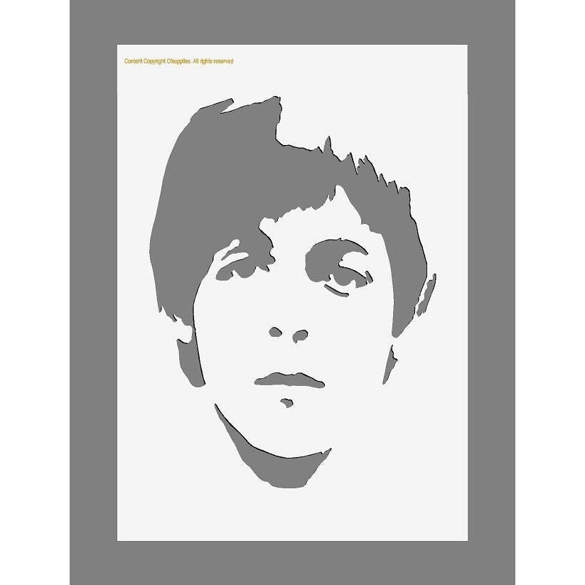 Stencil The Beatles, Fab 4, John Lennon, Paul McCartney, Yellow Submar