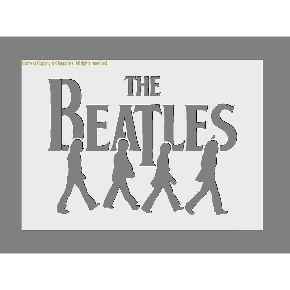 The Beatles Logo Mylar Stencil 'Abbey Road Zebra Crossing'