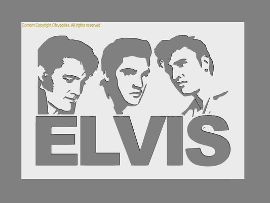 Elvis Stencil (Trilogy)