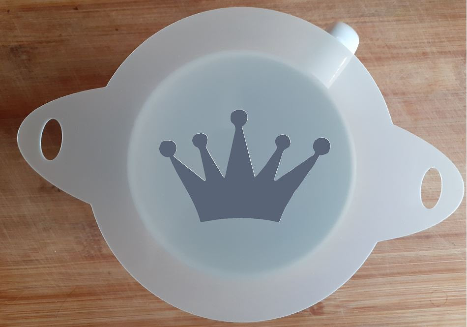 110mm Mylar Stencil  'Crown'