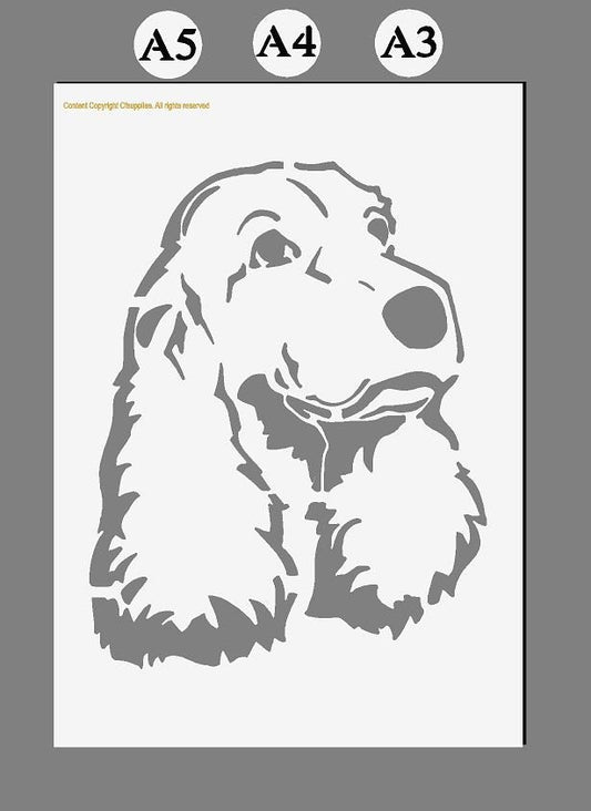 Spaniel Dog , puppy Mylar Stencil