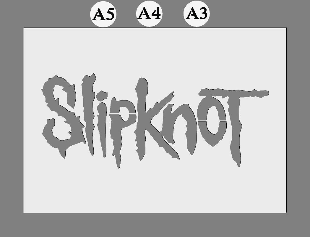 Slipknot Band Mylar Stencil A5/A4/A3 sizes 190 micron