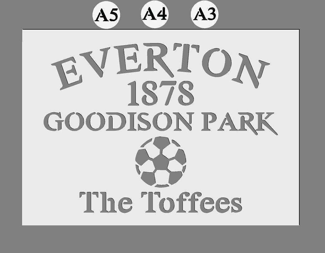 Any Football Club Custom Mylar Stencil