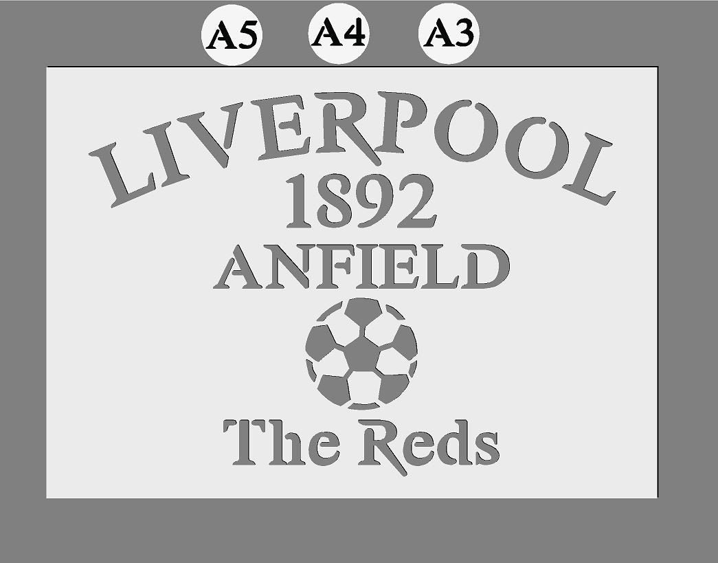 Any Football Club Custom Mylar Stencil